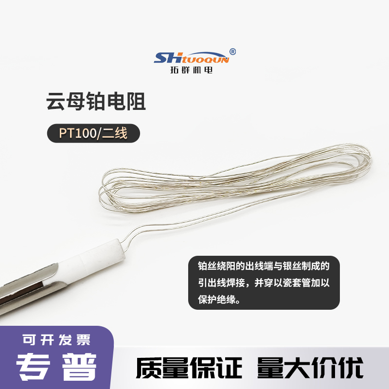 高靈敏PT100云母內(nèi)芯溫度傳感器熱電阻熱電偶WZP-010云母鉑電阻