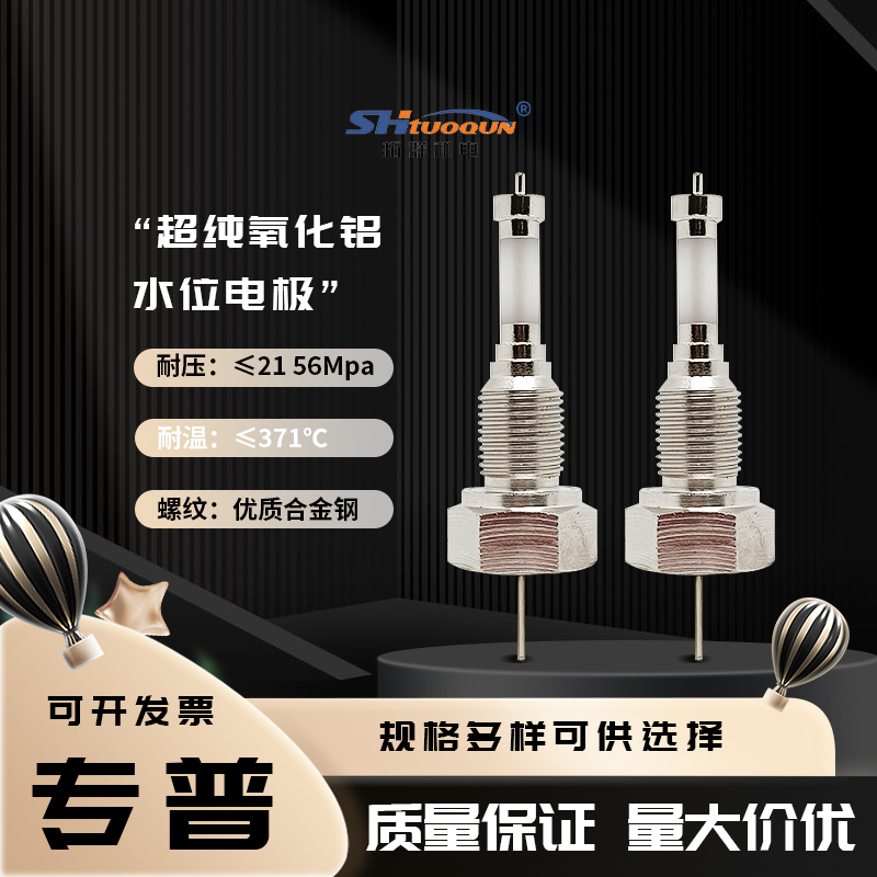 超純氧化鋁水位電極鍋爐電極壓入DJM1615-87304不銹鋼液位電極