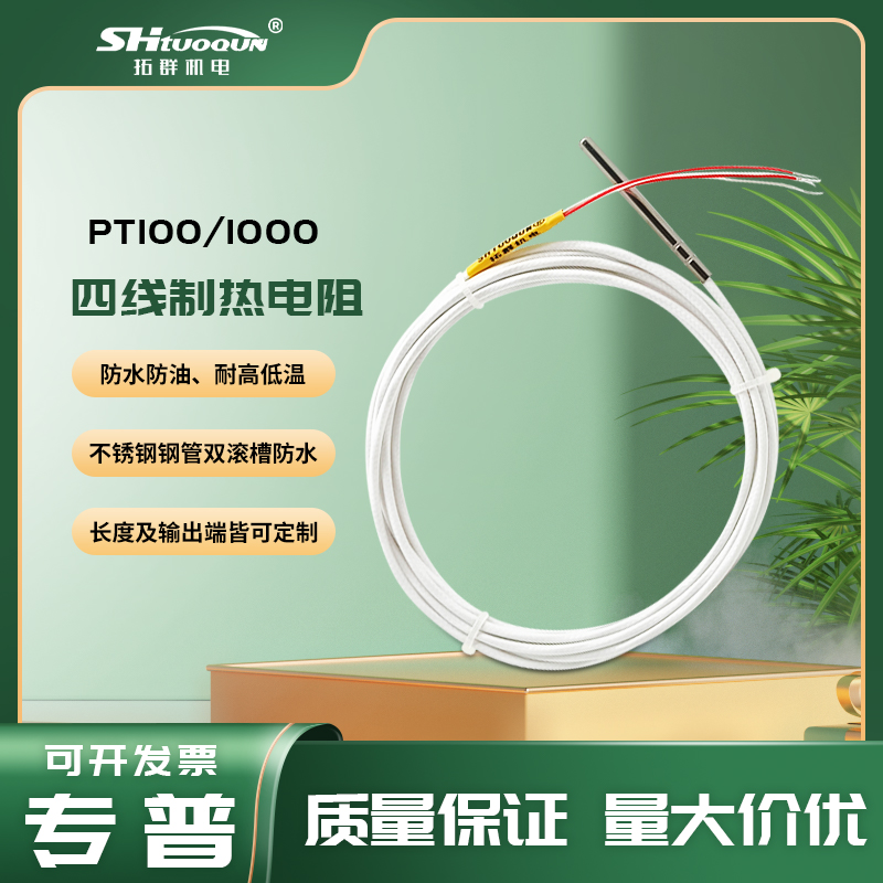 四線制PT100熱電阻/偶 四線制PT100溫度傳感器 探頭式PT100
