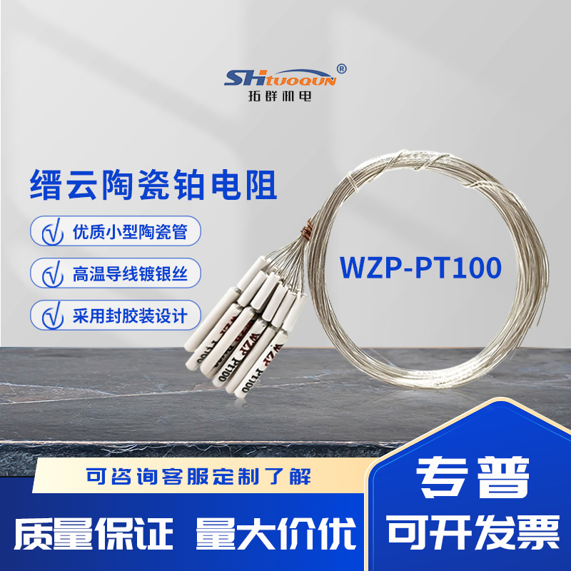 拓群高精度A級(jí)PT100溫度傳感器 鉑電阻 縉云熱電阻陶瓷電阻芯